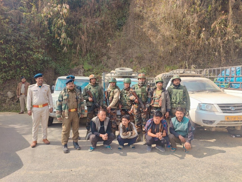 Assam Rifles seized Areca Nuts worth in an operation launched on National Highway 29 at Kohima, Nagaland on January 29.